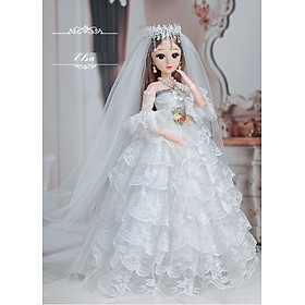 Hình ảnh Búp bê Barbie cô dâu 60 cm [PHỤ KIỆN ĐA DẠNG] đồ chơi-Hộp quà sang trọng cho bé