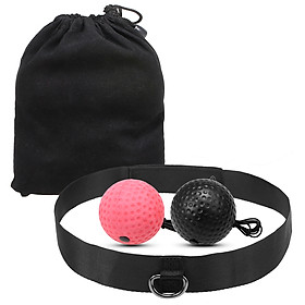 Boxing Reflex Ball Set 2 Level Punching Training Balls with Nylon Sport Headband