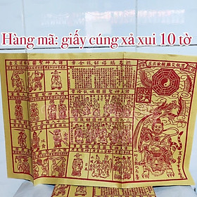 Mua Một xấp giấy cúng xả xui (bạc cải)
