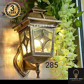 Đèn chùa đồng gắn tường trụ cổng trang trí ngoại thất sân vườn, cổng ra vào cổ điển sang trọng mã 285