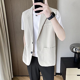 Áo Gile, Áo Gile kiểu dáng vest nam sang trọng lịch lãm, thời trang hàng thiết kế cao cấp N47