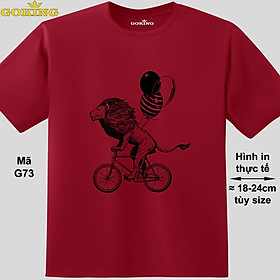 The Cycling Lion, mã G73. Áo thun nam nữ in siêu đẹp. Áo phông thoát nhiệt GOKING hàng hiệu cao cấp
