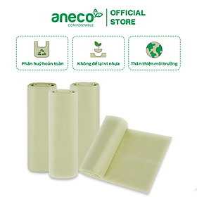 Hình ảnh Túi rác dạng cuộn ANECO phân hủy sinh học hoàn toàn (1kg)