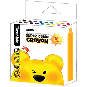 Bộ Sáp Màu Siêu Sạch 18 Màu CL-CS203