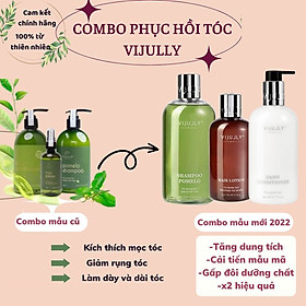 Combo  tinh dầu dưỡng tóc ,dầu gội bưởi, dầu xả hoa cúc phục hồi tóc hư tổn suôn mượt tóc Vi Jully