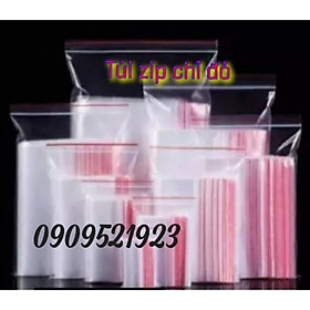 túi zip chỉ đỏ (1kg/1size)