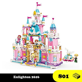 Đồ chơi Lắp ráp Lâu đài Công chúa tuyết Elsa, Enlighten 2616 Xếp hình thông minh, Mô hình đồ chơi bé gái, Quà tặng sinh