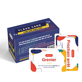 Flashcard tiếng Pháp làm chủ giao tiếp trình độ A1-A2
