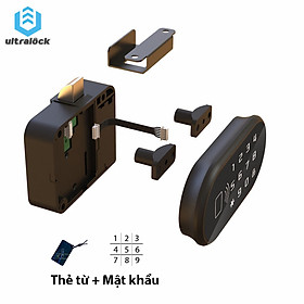 UL-T003 Khóa Tủ, Ngăn Kéo - vân tay, mã số 2 chức năng. An toàn, hiện đại