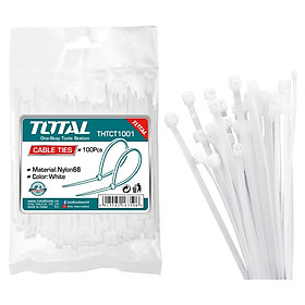 Mua BỘ 100 DÂY RÚT NHỰA TRẮNG 100X2.5MM-300X4.8MM TOTAL - HÀNG CHÍNH HÃNG