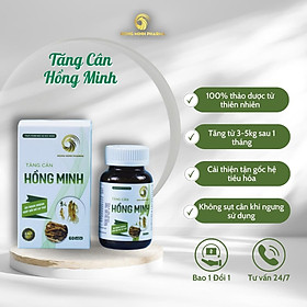 Viên Uống Tăng Cân Hồng Minh Nấm Linh Chi - 1/2 Liệu Trình - Bổ Sung Dưỡng Chất, Tăng Cường Khả Năng Hấp Thu Giúp Tăng 3-7Kg/Tháng