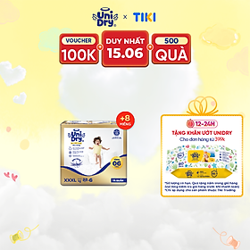Tã quần Unidry G3X Supreme siêu mỏng size XXXL - 22+6 miếng