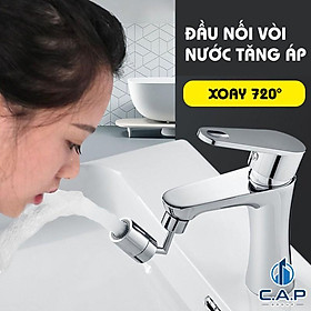 Đầu nối vòi nước tăng áp xoay 720 độ - HN059