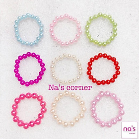 Vòng tay em bé gái hạt nhựa dễ thương 4cm 8mm 10mm