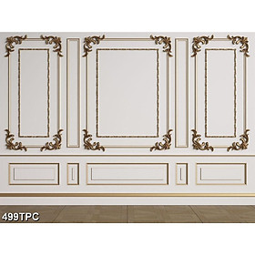 Tranh Dán Tường 3D Phào Chỉ - Có Sẵn Keo - TPC499