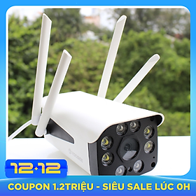 Camera Ip Wifi Ngoài Trời Yoosee GW-218S - 4 Râu Bắt Wifi Cự Mạnh Full HD 1080P - Có Màu Ban Đêm - Hàng Chính Hãng