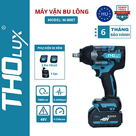 Máy vặn/ bắn Bulong Tholux M-8087 Không Chổi Than, Lực Siết 700N.m Mở Vặn Ốc Xe Tải