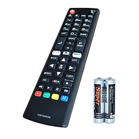 Remote Điều Khiển Dành Cho Smart TV LG, Internet TV, TV Thông Minh LG AKB75095308 (Kèm Pin AAA Maxell)