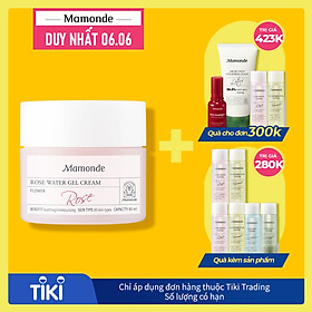 Kem Dưỡng Ẩm Dịu Da Dạng Gel Hoa Hồng Mamonde Rose Water Gel Cream (80ml) 110651206