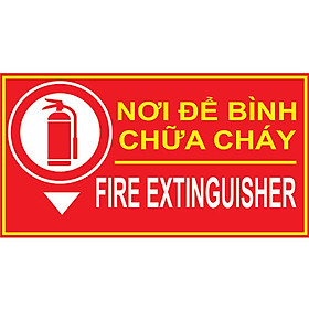 Mua Bảng nơi để bình chữa cháy mica