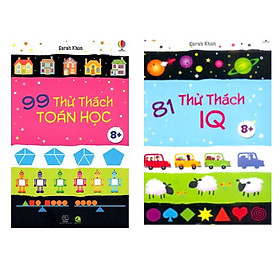 [Download Sách] Sách 99 thử thách cùng con số và 81 thử thách iq phát triển tư duy cho bé - bộ 2 cuốn, in màu ( 6 - 13 tuổi )