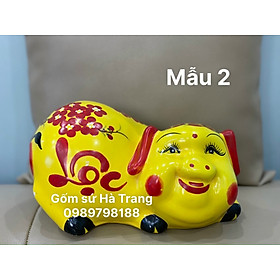Mua Heo tiết kiệm gốm sứ Bát Tràng cao cấp Heo tài lộc