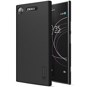 Ốp Lưng Sần chống sốc cho Sony Xperia XZ1 hiệu Nillkin Super Frosted Shield (Đính kèm giá đỡ hoặc miếng dán từ tính) - Hàng Chính Hãng