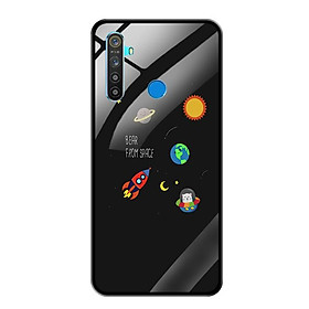 Ốp Lưng Kính Cường Lực cho Điện thoại Realme 5 - 0510 SPACE06 - Hàng Chính Hãng