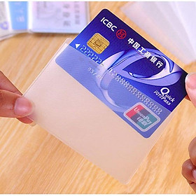 Combo 5 Vỏ Bọc Thẻ ATM, Thẻ Sinh Viên, Thẻ Nhân Viên, Túi Nhựa Đựng Bảo Vệ Thẻ ATM - 1 chiếc