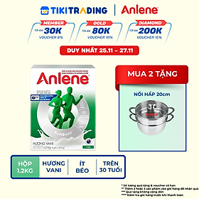 Sữa Bột Anlene Hương Vanilla (Hộp Giấy 1,2kg)
