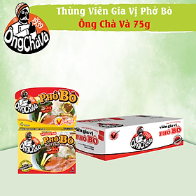 Thùng Viên Gia Vị Phở Bò 75g Ông Chà Và 144 Hộp Thơm Ngon Tiện Lợi Siêu Tiết Kiệm Cho Quán Ăn Và Nhà Hàng