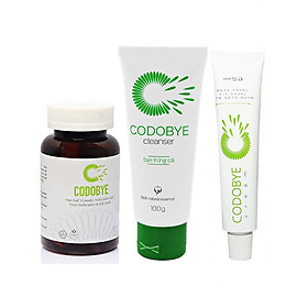 Hình ảnh Sản phẩm chăm sóc ngăn ngừa mụn CODOBYE (Viên uống, cream, cleanser)