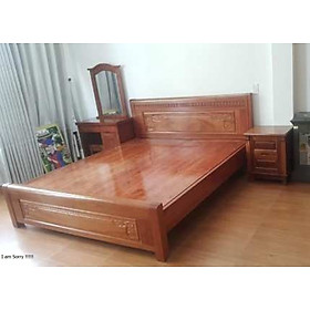 Mua Giường ngủ gỗ xoan đào lào dạt phản đẹp kích thước (1m6x2m và 1m8x2m) - Đồ Gỗ Mạnh Hùng