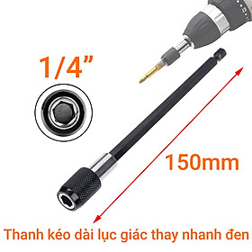 Mua Thanh kéo dài lục giác thay nhanh đầu khía đen