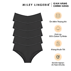 Combo 5 Quần Lót Nữ Cotton Thiên Nhiên Being Me Miley Lingerie- Màu Xám Đậm