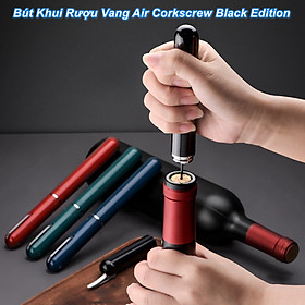 Bút Khui Nắp khui Vang Air Corkscrew Black Edition