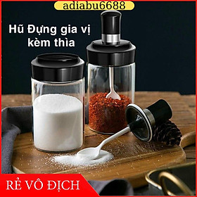 Mua Lọ đựng gia vị  hũ đựng gia vị kèm muỗng mẫu mới 2021 tiện ích
