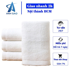 Khăn tắm dùng cho Spa, khách sạn - Màu Trắng - KT 65cmx135cm