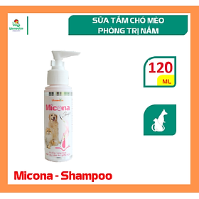 Vemedim Micona shampoo sữa tắm chó mèo phòng viêm da, nấm da, da sần sùi, chai 120ml/chai 200ml