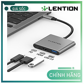 Mua Bộ chuyển đổi USB-C 3 trong 1 Lention C14H Hàng Chính Hãng
