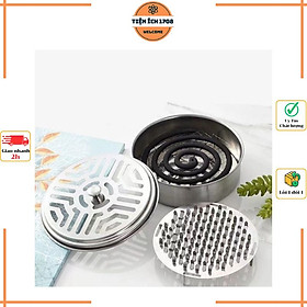 Mua Hộp Đựng Nhang Muỗi Chất Lượng Cao Làm Từ Thép Không Gỉ Có Nắp Đậy An Toàn