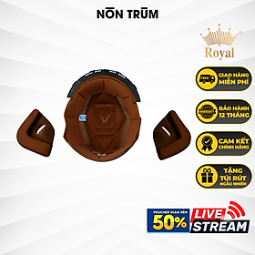 Lót nón bảo hiểm 3/4 Royal M139 gồm 1 lót và 2 ốp tai phiên bản mới