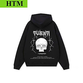 Áo Khoác Hoodie Nỉ Nam Nữ Kiểu Dáng Form Rộng Thiết Kế Cá Tính Trẻ Trung Chất Vải Dày Hình In 2 Mặt Sắc Nét Hàng Hot Trend HTM FASHION - Đen