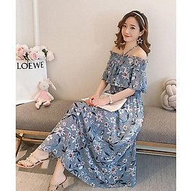 Đầm Maxi Dạo Phố Biển Họa Tiết Hoa Văn Điệu Đà Xinh Xinh - BY1130