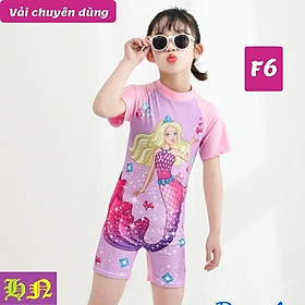 Đồ bơi liền thân cho bé gái hình Elsa - nàng tiên cá từ 10-39kg - vải chuyên dụng - thun 4 chiều