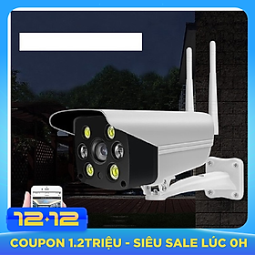 Camera Yoosse ngoài trời 6 đèn 2 anten 1 adapter cao cấp - Hàng nhập khẩu