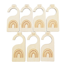 7Pcs Baby Clothes Size Hanger Organizer Nursery Hanger Organizers for Closet