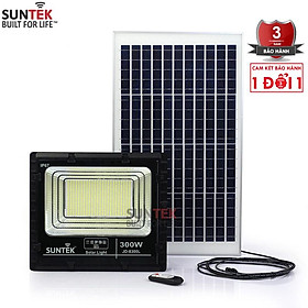 Mua Đèn Pha Năng Lượng Mặt Trời SUNTEK LED Solar Light JD-8300 300W - Hàng Chính Hãng - Bảo hành 3 năm 1 đổi 1