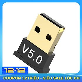 Bộ thu phát không dây Usb bluetooth 5.0 dùng cho máy tính laptop D558