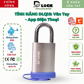 Mua Ổ Khóa Vân Tay Điện Tử Thông Minh DLOCK DLQ1S Với 2 Chức Năng Chống Cắt Kháng Nước Cao Cho Cửa Cổng Cao Cấp  Ổ KHÓA VÂN TAY CHÍNH HÃNG